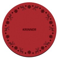 KRINNER´s Christmas Mat Rot