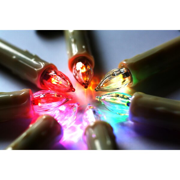 Kabellose Christbaumkerzen Mini RGB 10er-Set